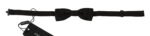 Black Polka Dots Silk Adjustable Neck Papillon Men Bow Tie